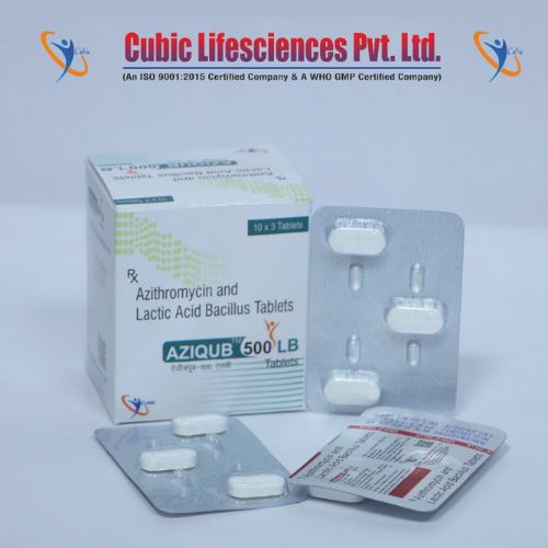 AZITHROMYCIN 500MG  WITH LACTIC ACID BACILLUS  TABLETs