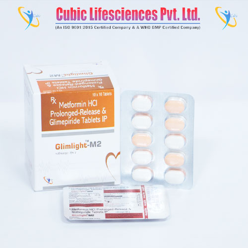 BILAYERED TABLET OF METFORMIN HCL (SR) 500MG + GLIMEPIRIDE 2MG TABLETs