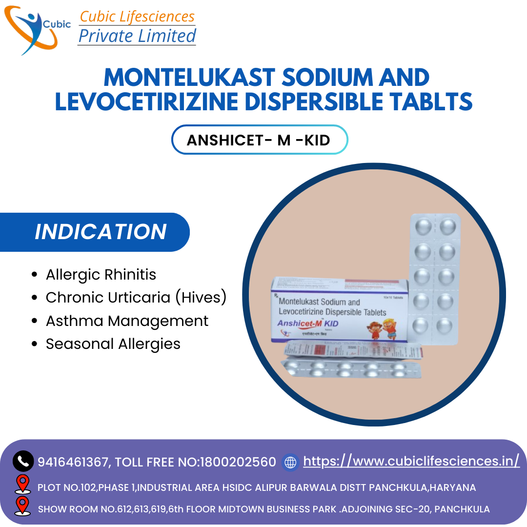 Montelukast Sodium And Levocetirizine Dispersible Tablts Anshicet- M -KID